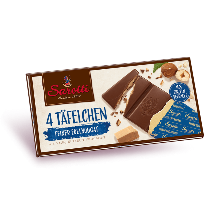 4 Täfelchen – Feiner Edelnougat