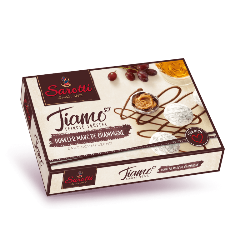 Pralinen – Tiamo – Marc de Champagne Dunkel